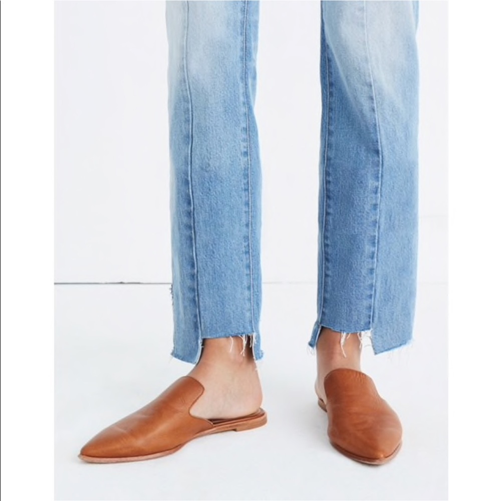 Madewell the Gemma Mule in English Saddle leather